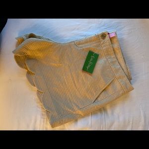 Lily Pulitzer Buttercup metallic gold shorts